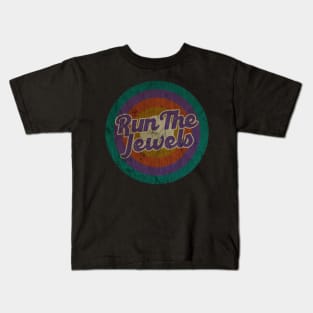 Run The Jewels - Retro Circle - DESIGN -  Vintage Kids T-Shirt